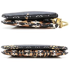 Louis Vuitton-Louis Vuitton Monogram Jungle Pochette Double Zip Shoulder Bag-Brown,Black