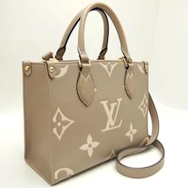 Louis Vuitton-Louis Vuitton Bicolor Monogram Empreinte On the Go PM Tote Bag-Grey