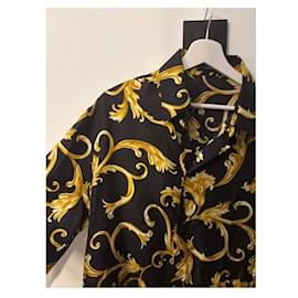 Versace-Versace silk shirt-Black
