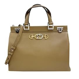 Gucci-Gucci Zumi Shoulder Bag-Beige