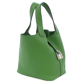 Hermès-Hermes Picotin Lock PM Handbag-Light green
