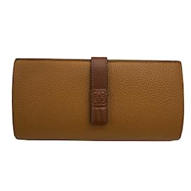 Loewe-Loewe Camel Leather Long Wallet-Camel