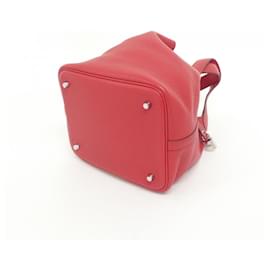 Hermès-Sac à main Hermes Picotin Lock MM-Rouge