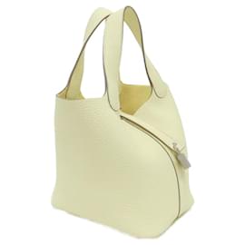 Hermès-Hermes Picotin Lock PM Handbag-Yellow