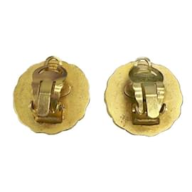 Chanel-Chanel Coco Mark Clip Earrings-Golden