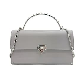 Valentino-Valentino Rockstud Mini Handbag-Brown
