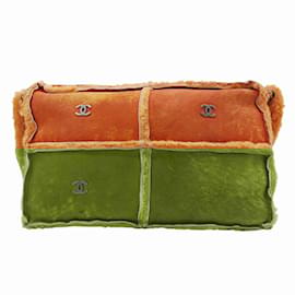 Chanel-Chanel Coco Mark Shoulder Bag in Orange Mouton-Orange