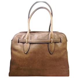 Miu Miu-Miu Miu Aventure Nappa Leather Handbag-Brown