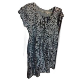 Gerard Darel Weißes Blumenkleid Gérard Darel S/36 Weiß