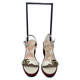 Espadrilles Gucci Marmont GG Moutarde Cuir Moutarde