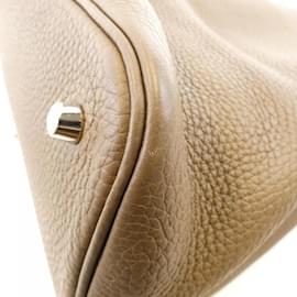 Hermès-Hermes Picotin Lock MM Handbag-Taupe