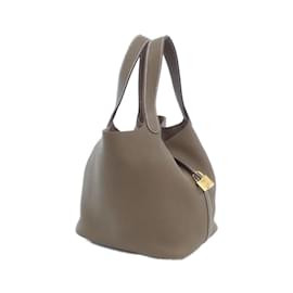 Hermès-Hermes Picotin Lock MM Handbag-Taupe