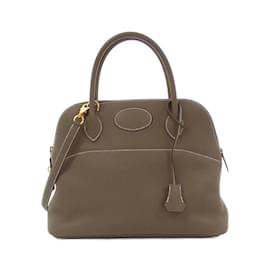 Hermès-Sac à main Hermes Bolide 31 cm-Taupe