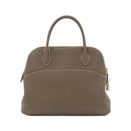 Hermès-Sac à main Hermes Bolide 31 cm-Taupe