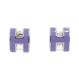 Hermès-Hermes Pop H MINI 608002FP Earrings-Purple