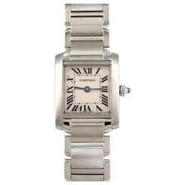 Cartier-Cartier Tank Francaise SM W51008Q3 Stainless Steel Wristwatch-Other