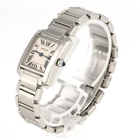 Cartier-Cartier Tank Francaise SM W51008Q3 Stainless Steel Wristwatch-Other