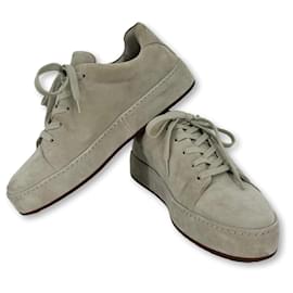 Loro Piana-Nuage sneakers grey suede-Beige,Grey,Light brown
