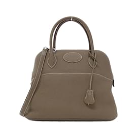 Hermès-Sac à main Hermes Bolide 31 cm-Taupe