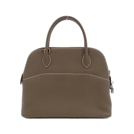 Hermès-Sac à main Hermes Bolide 31 cm-Taupe