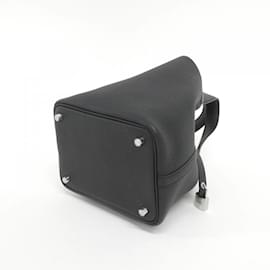 Hermès-Hermes Picotin Lock PM Handbag-Black