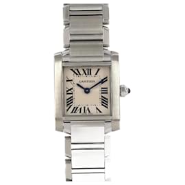 Cartier-Cartier Tank Francaise SM W51008Q3 Stainless Steel Wristwatch-Other