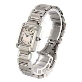 Cartier-Cartier Tank Francaise SM W51008Q3 Stainless Steel Wristwatch-Other