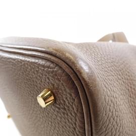Hermès-Hermes Picotin Lock MM Handbag-Taupe