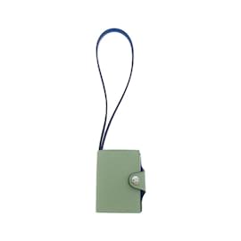 Hermès-Hermes Ulysse Nano Handbag Charm-Blue,Green