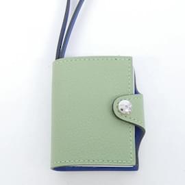 Hermès-Hermes Ulysse Nano Handbag Charm-Blue,Green