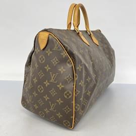 Louis Vuitton-Louis Vuitton Monogram Speedy 40 Handbag-Brown
