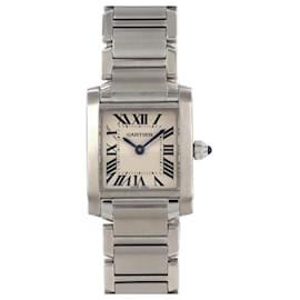 Cartier-Cartier Tank Francaise SM W51008Q3 Stainless Steel Wristwatch-Other