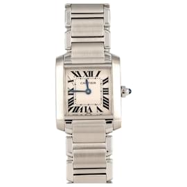 Cartier-Cartier Tank Francaise SM W51008Q3 Stainless Steel Wristwatch-Other