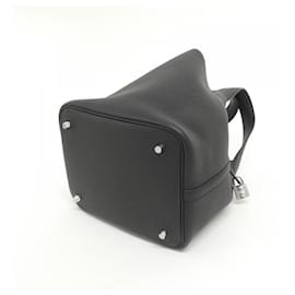 Hermès-Hermes Picotin Lock MM Handbag-Black
