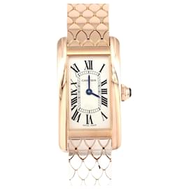 Cartier-Cartier Tank American SM PG/RG Wristwatch-Other