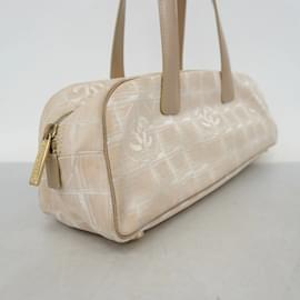 Chanel-Chanel Beige Nylon Shoulder Bag-Beige
