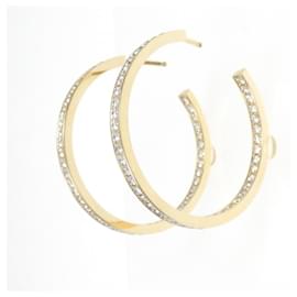 Cartier-Cartier 18K Yellow Gold Diamond Hoop Earrings-Other