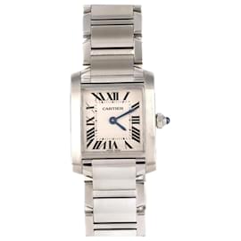Cartier-Cartier Tank Francaise SM W51008Q3 Stainless Steel Wristwatch-Other