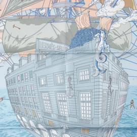 Hermès-Hermes Carre 90 Flagship Scarf-Blue