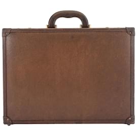 Gucci-Attaché en cuir marron Gucci-Marron