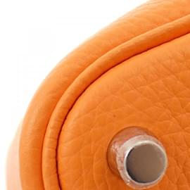 Hermès-Sac à main Hermes Picotin Lock Eclat PM-Rose,Orange