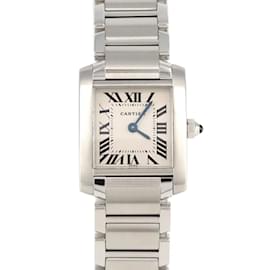 Cartier-Cartier Tank Francaise SM W51008Q3 Stainless Steel Wristwatch-Other