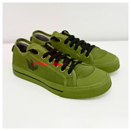 Raf Simons-Adidas x Raf Simons Spirit canvas trainers in red size 37,5-Red