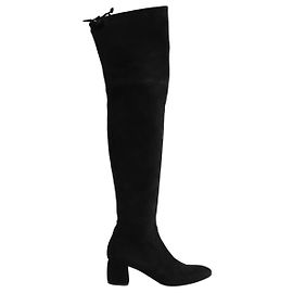Bruno Magli Schwarze Wildlederstiefel Schwarz