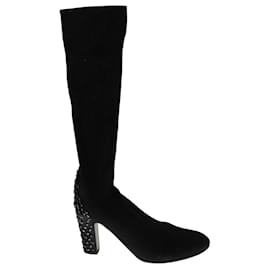 Rene Caovilla-Leather boots-Black
