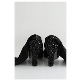 Rene Caovilla-Leather boots-Black