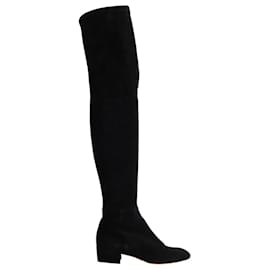Santoni-Leather boots-Black