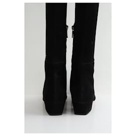 Santoni-Leather boots-Black
