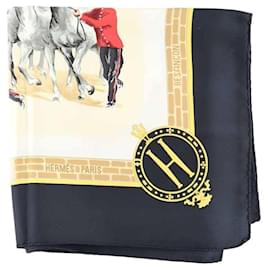 Hermès-Silk square-Beige