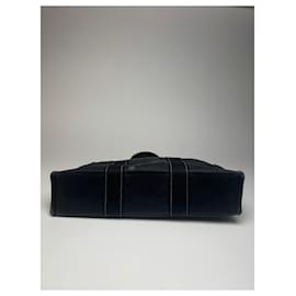 Hermès-HERMES Handbags T.  Cotton-Navy blue